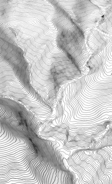 Visualización 3D de líneas de contorno